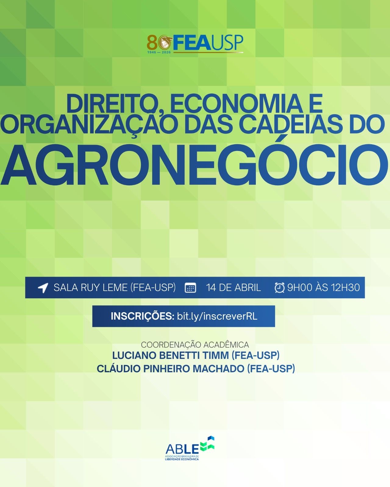 FEA-USP realiza seminário sobre Direito, Economia e Organização do Agronegócio