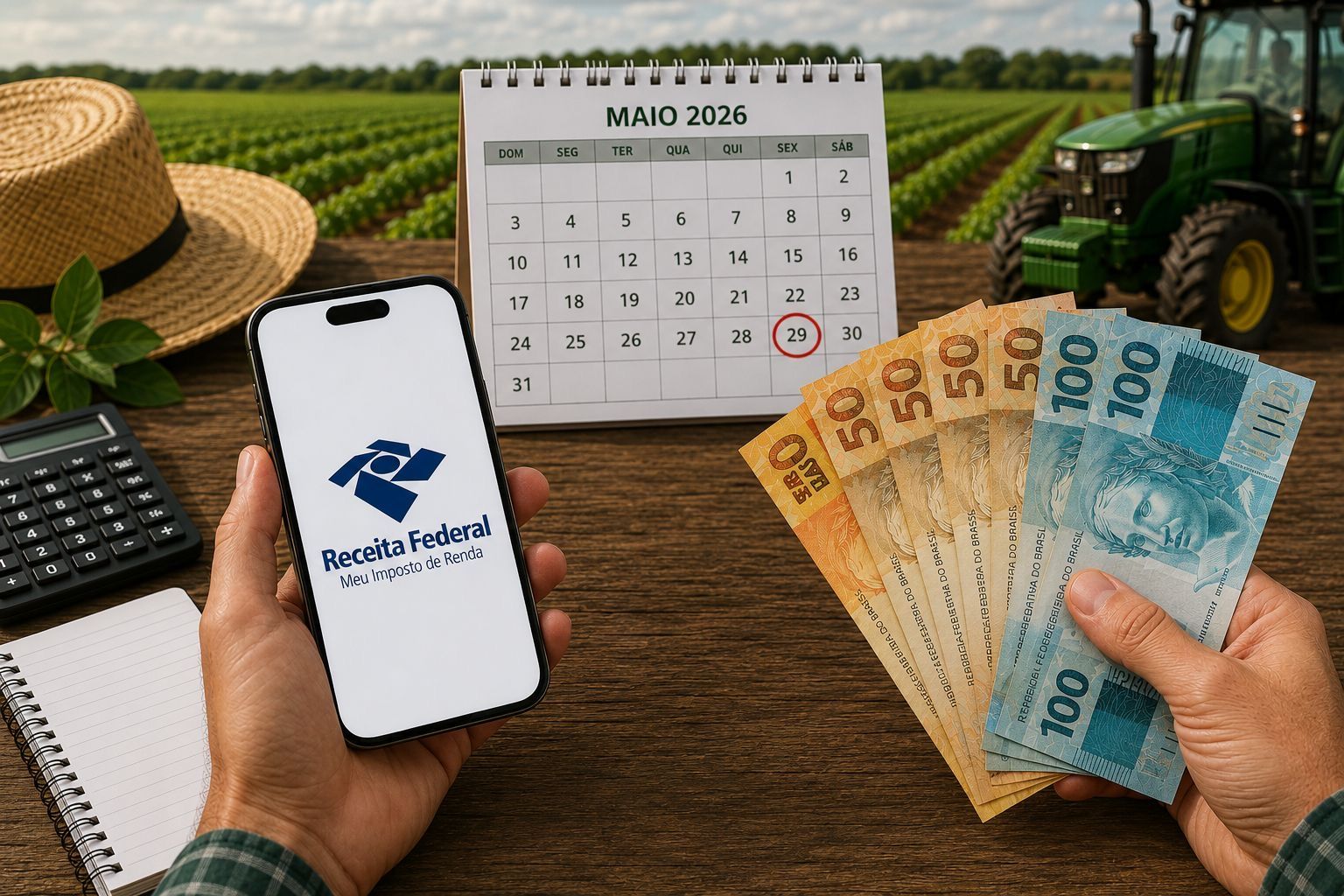 Receita Federal multa produtor rural que perde prazo do IR 2026