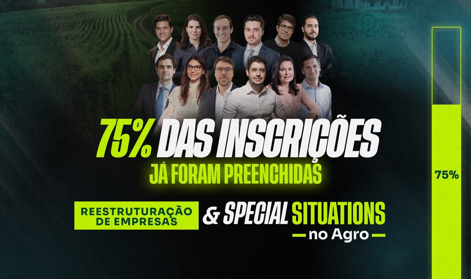 Últimas vagas: curso sobre Restruturação e Special Situations no Agro reúne 12 especialistas em São Paulo/SP 