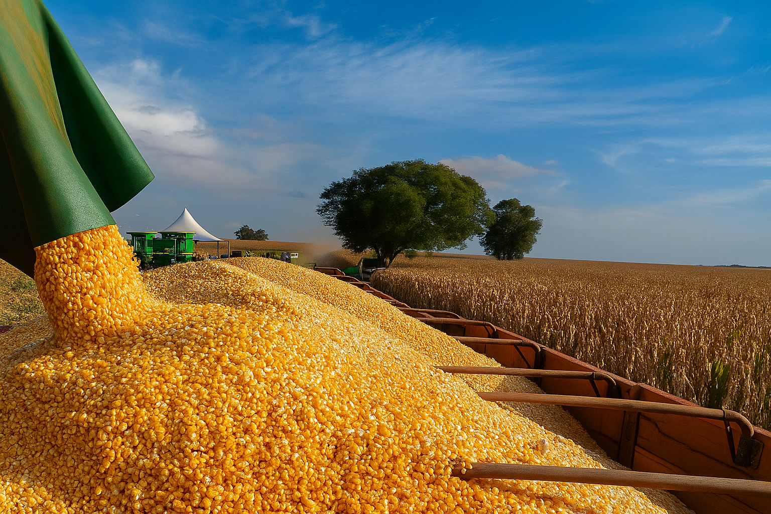 TJGO protege 659 toneladas de milho e garante continuidade da produção em recuperação judicial
