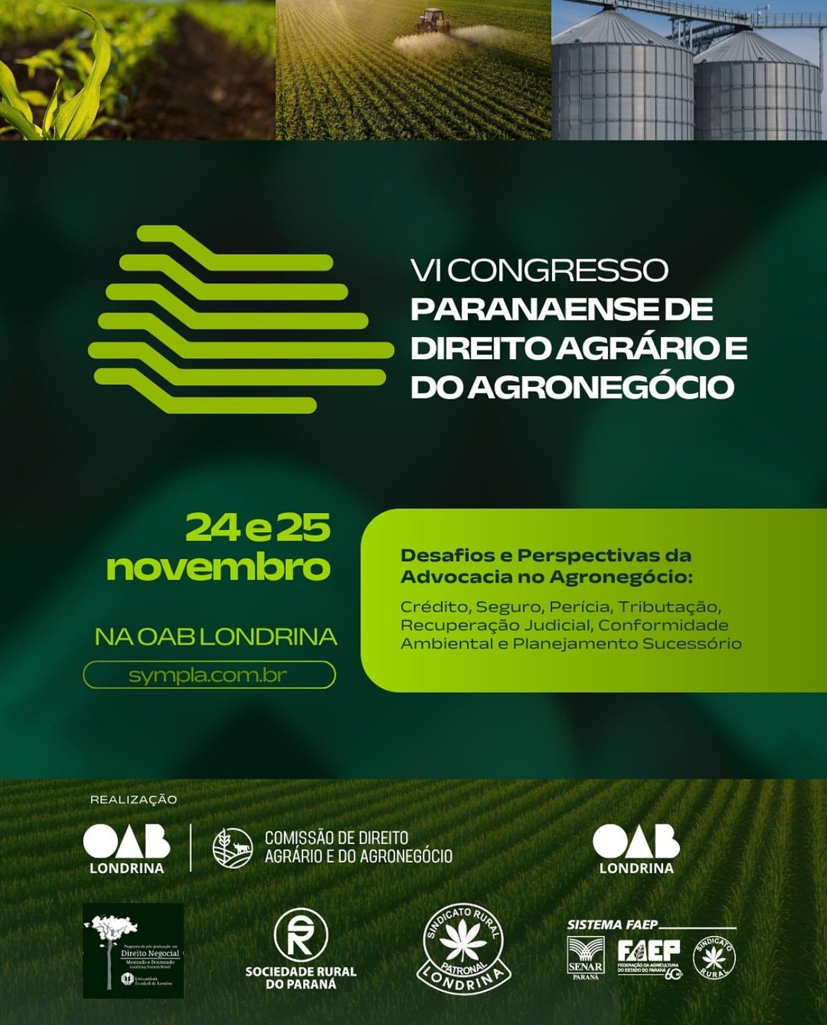 OAB Londrina sedia VI Congresso Paranaense de Direito Agrário e do Agronegócio