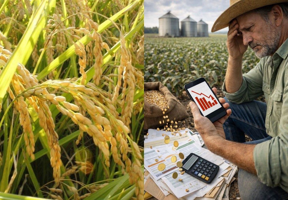 Deflação de 12,83% nos preços agrícolas agrava endividamento rural no RS e acende alerta para 2026