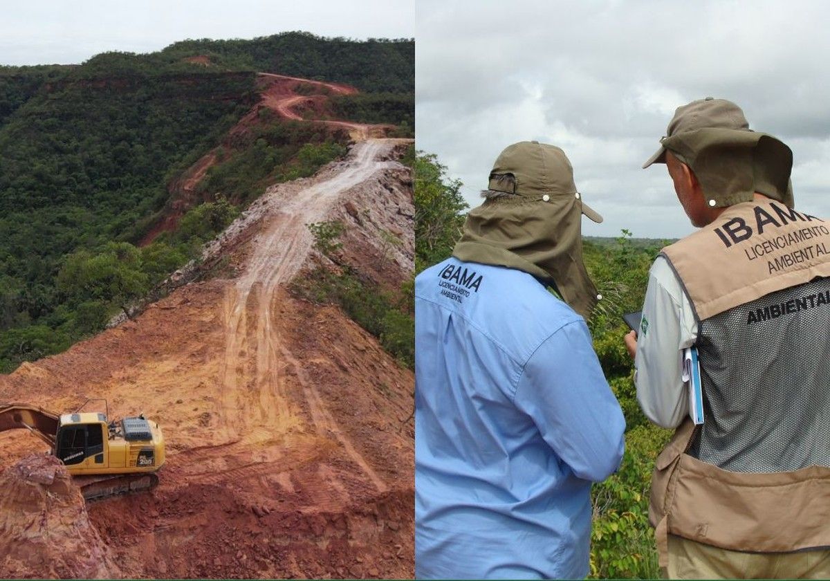 Ibama embarga construção de estrada em área pública e aplica multas por ausência de licenciamento ambiental
