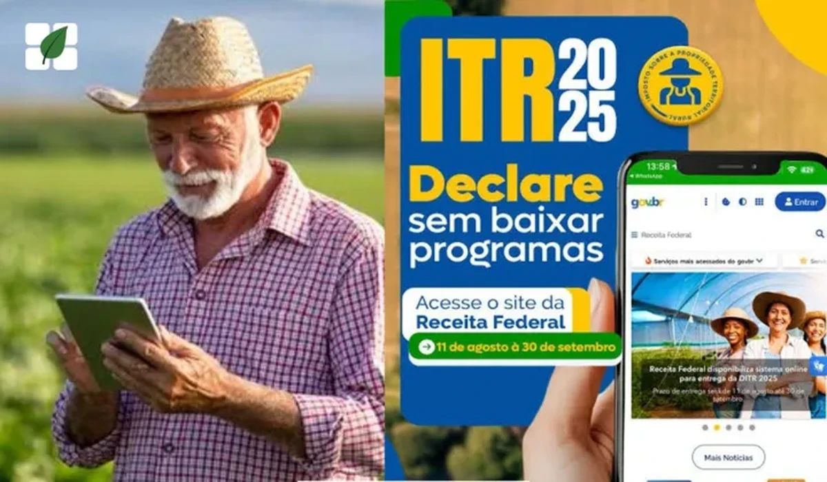Imposto Territorial Rural: prazo de declaração vence em 30 de setembro